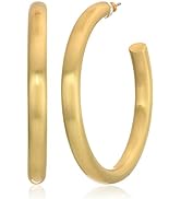 Lucky Brand Women''s Gold Large Tubular Hoop Earrings, One Size