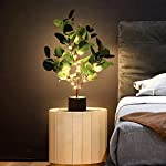 MEAIXEIY Home Decor Fake Plants 18 inch Suitable for Room Decor Night Light Modern Home Office Decor with 30 LED String Lights Perfect for Housewarming Gift