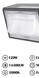 120W LED Wall Pack Light