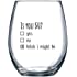 50th Birthday Gifts for Women and Men Wine Glass - Funny Is You 50 Gift Idea for Mom Dad Husband Wife – 50 Year Old Party Sup