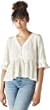 Lucky Brand Women's Floral Print Lace Top
