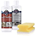 Clean My Steel Stainless Steel Cleaner, Rust Remover &amp; Protector Kits w/Sponge