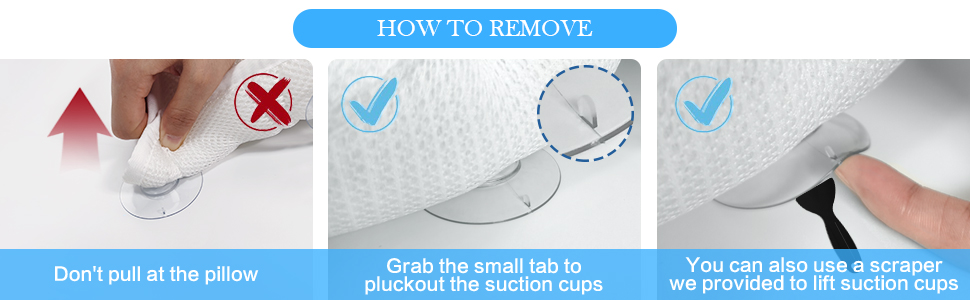 How to remove the pillow