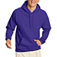 Hanes mens Pullover Ecosmart Hooded Sweatshirt Hoody, Purple, Medium US