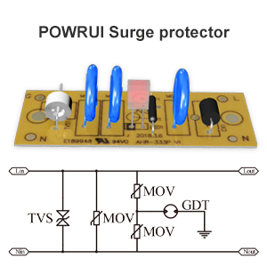 2. POWRUI 3-Level Surge Protection Circuit