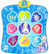 SUNLIN Dance Mat - Frozen Unicorn Toy for Girls Age 3-10 | Dance Pad with 7 Game Modes, 5 Challen...