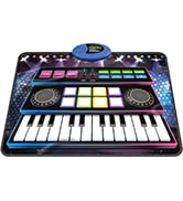 SUNLIN Mini Piano & DJ Mixer Mat | Musical Toy Gift for Boys Girls Ages 3-6 Year Old Baby Toddler...