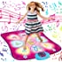 SUNLIN Dance Mat - Dance Mixer Rhythm Step Play Mat - Dance Game Toy Gift for Kids Girls Boys - Dance Pad with LED Lights, Ad