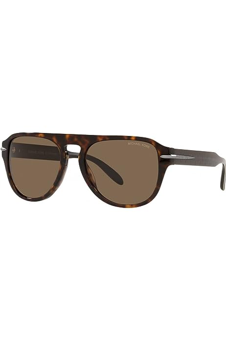 Dark Brown Solid Aviator Men's Sunglasses MK2166 300673 56