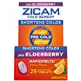 Zicam Cold Remedy RapidMelts, Elderberry Citrus Flavor, 25 Count (Pack of 1)