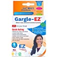 GARGLE-EZ Sore Throat, Mucus Relief and Vocal Support – Packs of 6 Sachets, 3 in 1 Natural Sore Throat Relief Gargle Solution