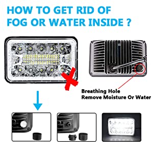 HOW TO GET RID OF FOG OR WATER INSIDE ?
