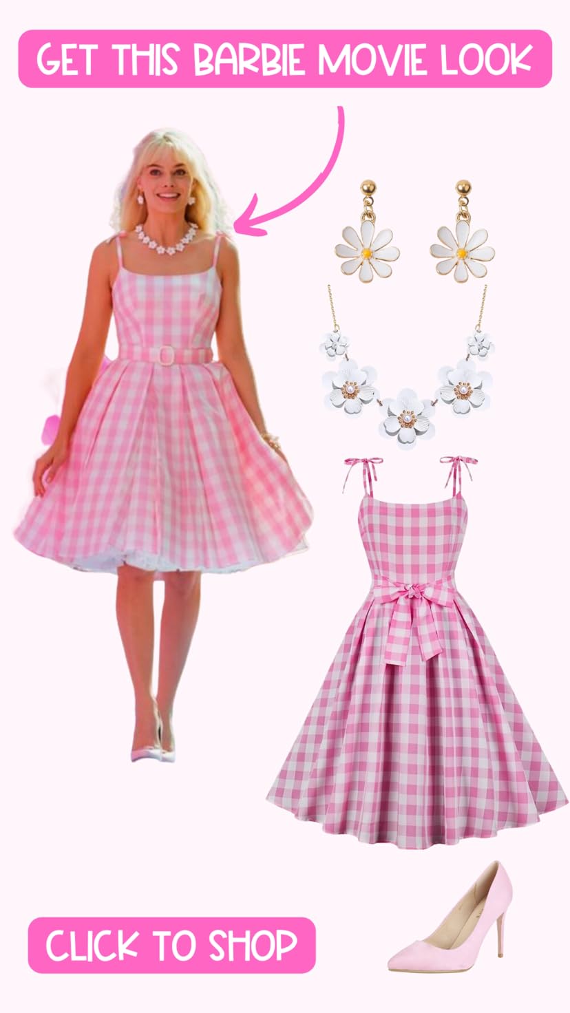 Did you love this look from the Barbie movie?? Here is how you can recreate it at home. This would be a great DIY Halloween costume.