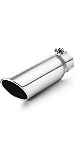 3 inlet 4 outlet exhaust tip