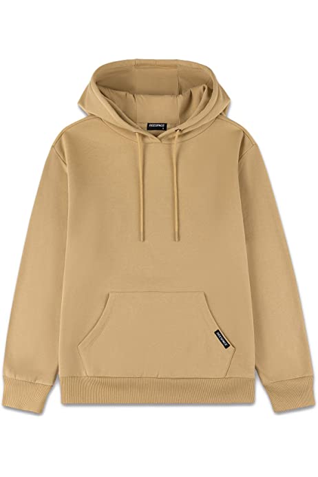 Men's Sweatshirts Soft Brushed Fleece Hoodie Pull on Sweatshirts Drawstring Hooded Sweatshirt (S-3XL)