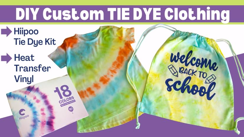 DIY Custom Tie Dye Clothing with Hiipoo Tie Dye Kit