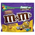 M&amp;M&#39;s Family Size Candy, Dark Chocolate, 19.2 Ounce (49% Cacao Dark Chocolate Peanut Candies, 4 Bags)
