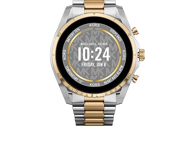 Michael Kors Gen 6 Smart Watch with Two Tone Gold and Silver Stainless Steel Band