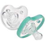 Dr. Talbot&#39;s Soft-Flex Orthodontic Pacifiers 6-12 Months, Aqua/White, 2 Pack