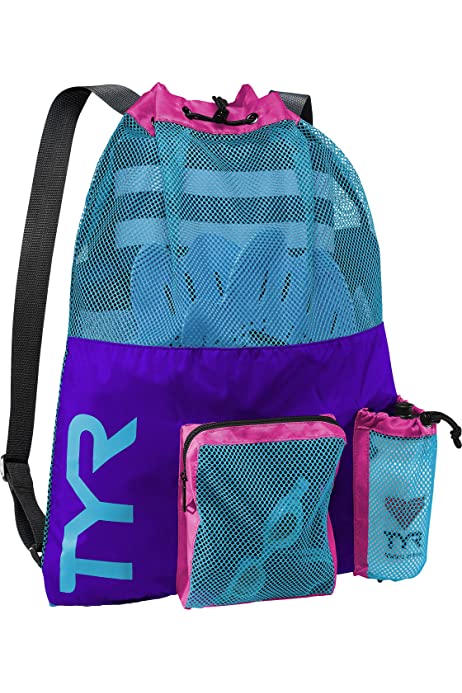 Backpack for Wet Swimming, Gym, and Workout Gear, 545 Purple/Blue, M