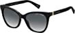 Marc Jacobs Women's Marc 336/S Cat Eye Sunglasses, Black/Gray Shaded, 56mm, 16mm