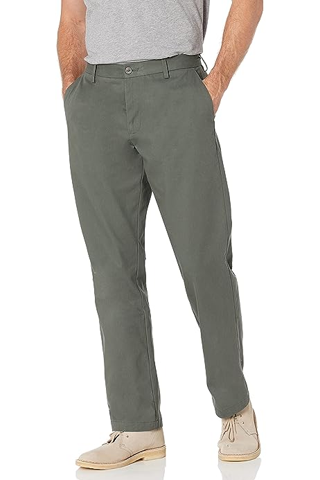 Men's Classic-Fit Wrinkle-Resistant Flat-Front Chino Pant (Available in Big & Tall)