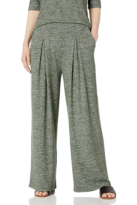 Women's Cozy Knit Oversized Pleated Wide-Leg Pant (Previously Daily Ritual)