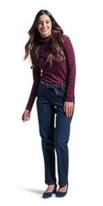 LEE Women''s Plus Size Relaxed Fit Straight Leg Jean