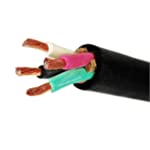 Custom Cable Connection 16/4 SOOW 16 AWG 4 Conductor 600 Volt Portable Power Cable - 250 Foot Spool