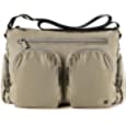 MACWE Lightweight Crossbody Bag for Women Cute Water Resistant Shoulder Purse with Extra Pockets Cool Messenger Bag Travel Crossbody Bag (Khaki)