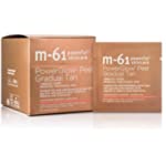 M-61 PowerGlow Peel Gradual Tan- 30 Treatments- 1-minute, 1-step exfoliating and gradual tan glow peel with glycolic, vitamin K &amp; chamomile
