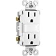 Legrand radiant Adjustable LED Night Light Outlet, Nightlight Electrical Outlets, Tamper Resistant, Safe for Kids, White, NTL885TRWCC6 1.6W x 2.75H