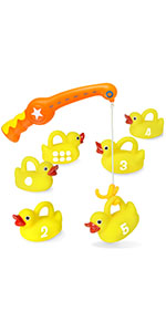 duck fishing rubber ducks bath toys educational bath toys rubber ducks pool toys summer water toys 