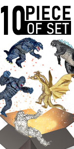 Exclusive Set of 10 Godzilla Figures