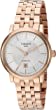 Tissot womens Carson Stainless Steel Dress Watch Rose Gold T1222073303100
