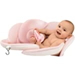 Soothing Company - Baby Bath Pillow - Infant Tub Cushion, Quick Drying Mat for Infant Bathing (Pink)
