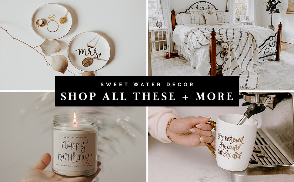 sweet water decor home gifts coffee mugs soy candles dispensers turkish hand towels blankets matches