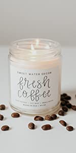 Fresh Coffee Soy Candle, Coffee Candle, coffee scented candle coffee house candle