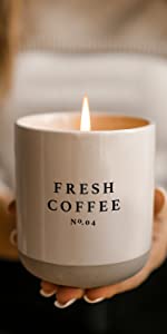 fresh coffee candle, soy candle, coffee scented candle, coffee shop scented candle