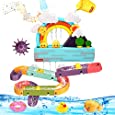 Baby Bath Toy, Interactive Light Up &amp; Musical Bathtub Toys for Toddlers, Floating Squirting Toys for Boys and Girls