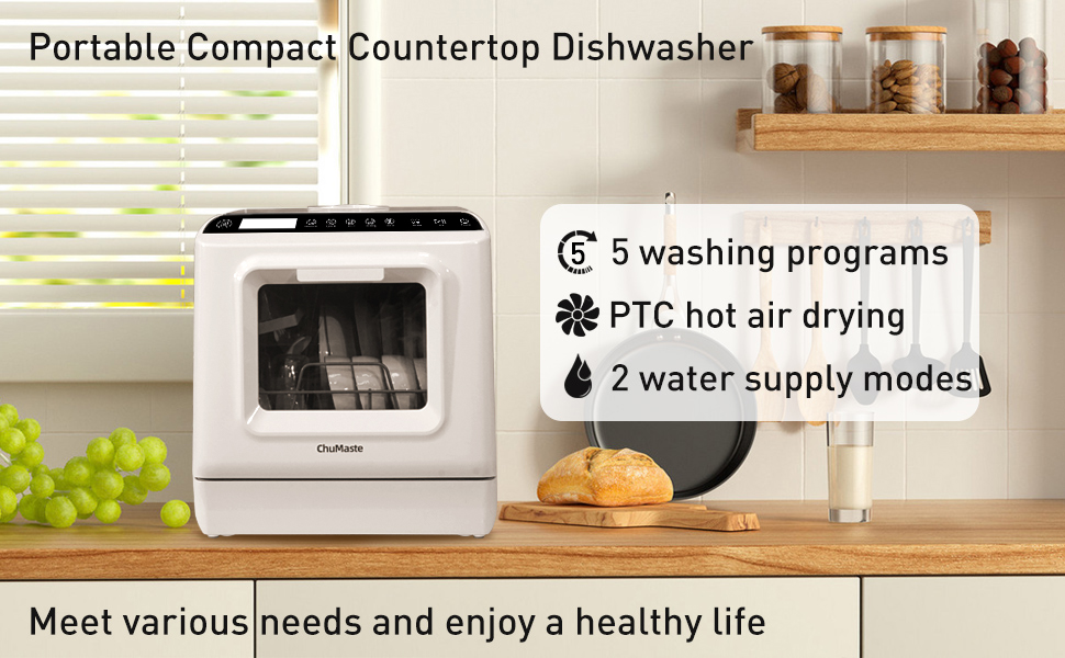 portable compact countertop  dishwasher 