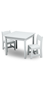 delta children mysize white table and chair set toddler
