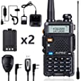 BaoFeng UV-5R Ham Radio BaoFeng Radio with Extra 1800mAh Battery and TIDRADIO 771 Antenna 144-148Mhz/420-450Mhz Two Way Radio Includes Full Kit BaoFeng Walkie Talkie