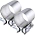 EVIL ENERGY 3.0 Inch Butt Joint Exhaust Band Clamp Sleeve Stainless Steel 2pcs