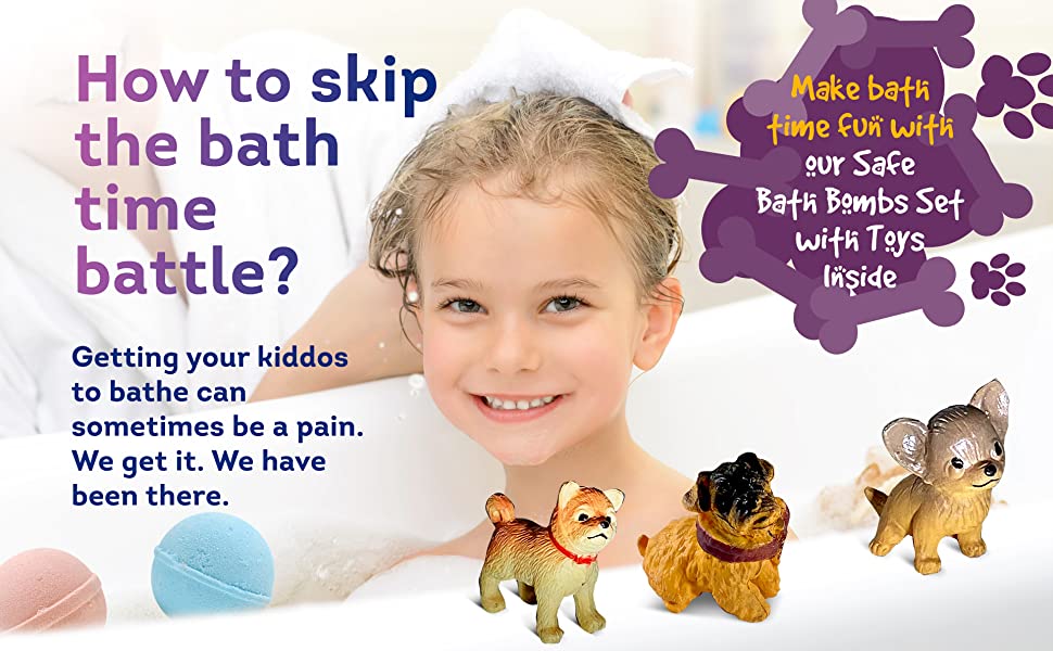 with Relaxcation Bath Bombs easy skip the bath time battle