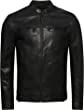 Superdry Mens Studios Leather Racer Jacket