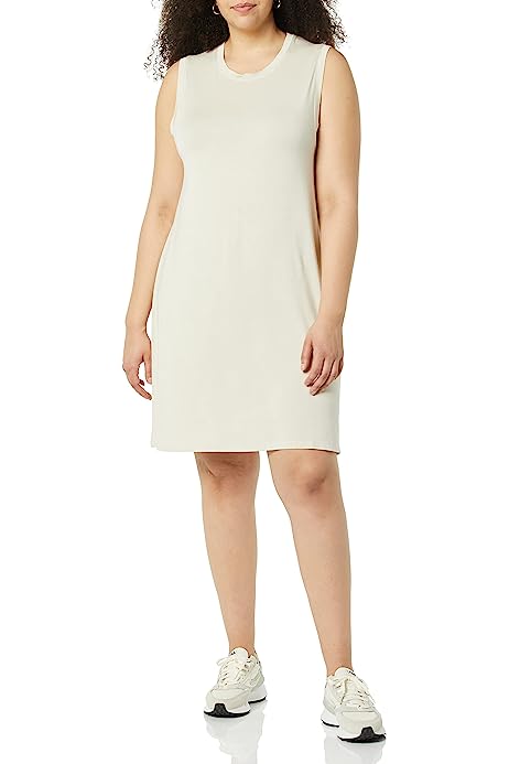 Women's Jersey Relaxed-Fit Muscle-Sleeve Swing Dress (Previously Daily Ritual)
