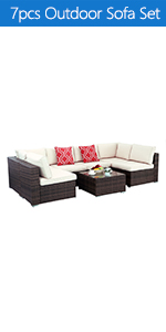 7pcs Outdoor Sofa Set