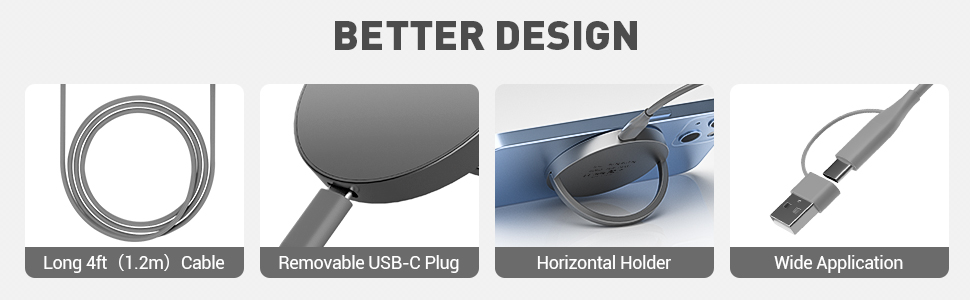 mag-safe wireless charger detter design