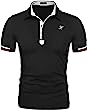 COOFANDY Men's Polo Shirts Short Sleeve Polo Golf Shirt Casual Slim Fit Basic Cotton T-Shirt